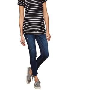 Cute distressed maternity skinny jeans